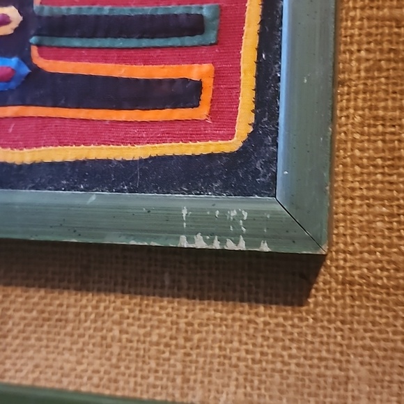 Vintage Rare Mola Beautifully framed possibly panama - Picture 4 of 16